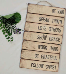 Be Kind - Primitive Pallet Sign